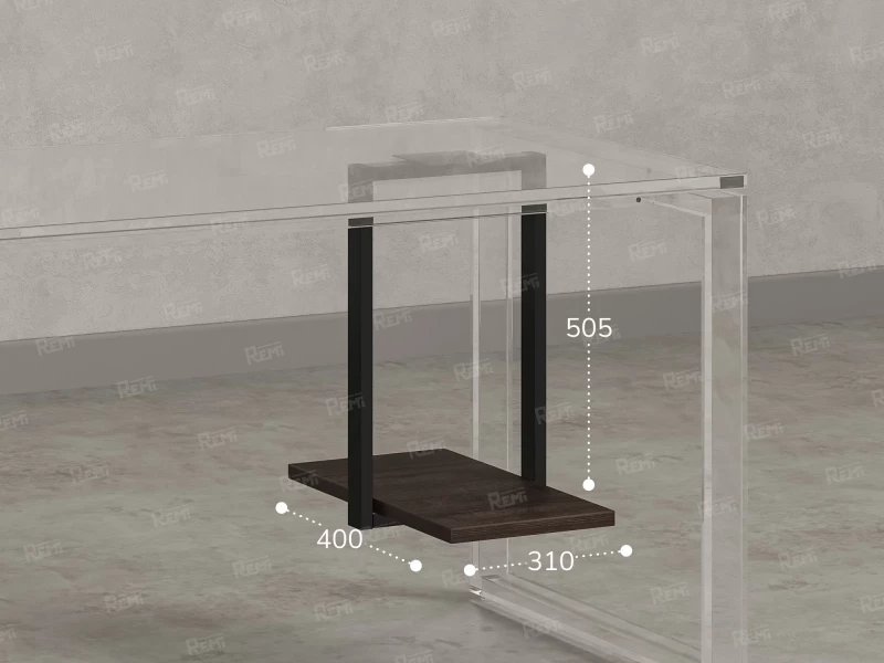 Подставка под системный блок 310x400x505 RM210-31x40 Дуб Апрельский Дуб Апрельский Шоколадный/Черный