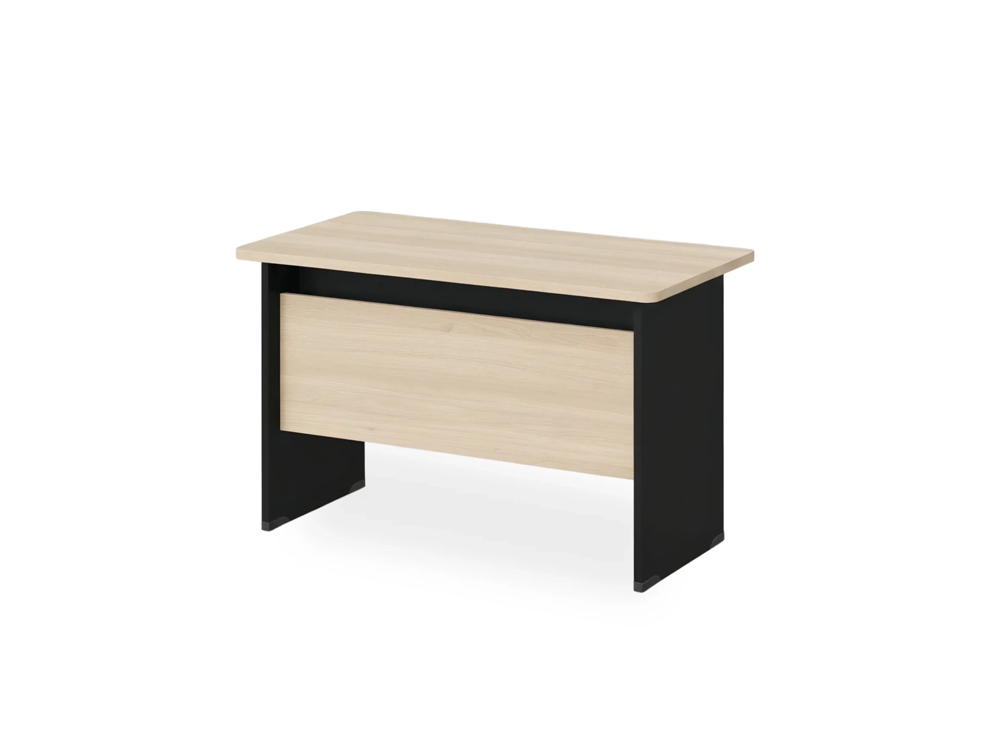 BRL RB002-180х85 Стол прямой с вогнутой столешницей 850 мм 1800х850х740 Акация/Черный