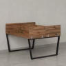 Бенч-система, 2 рабочих места, 5 ЛДСП экранов 1200x1600x750 RM172-4-12x16 Дуб Юстус/Черный