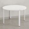 Круглый стол на П-образных опорах 1500x1500x750 RM186-15x15 Белый/Белый
