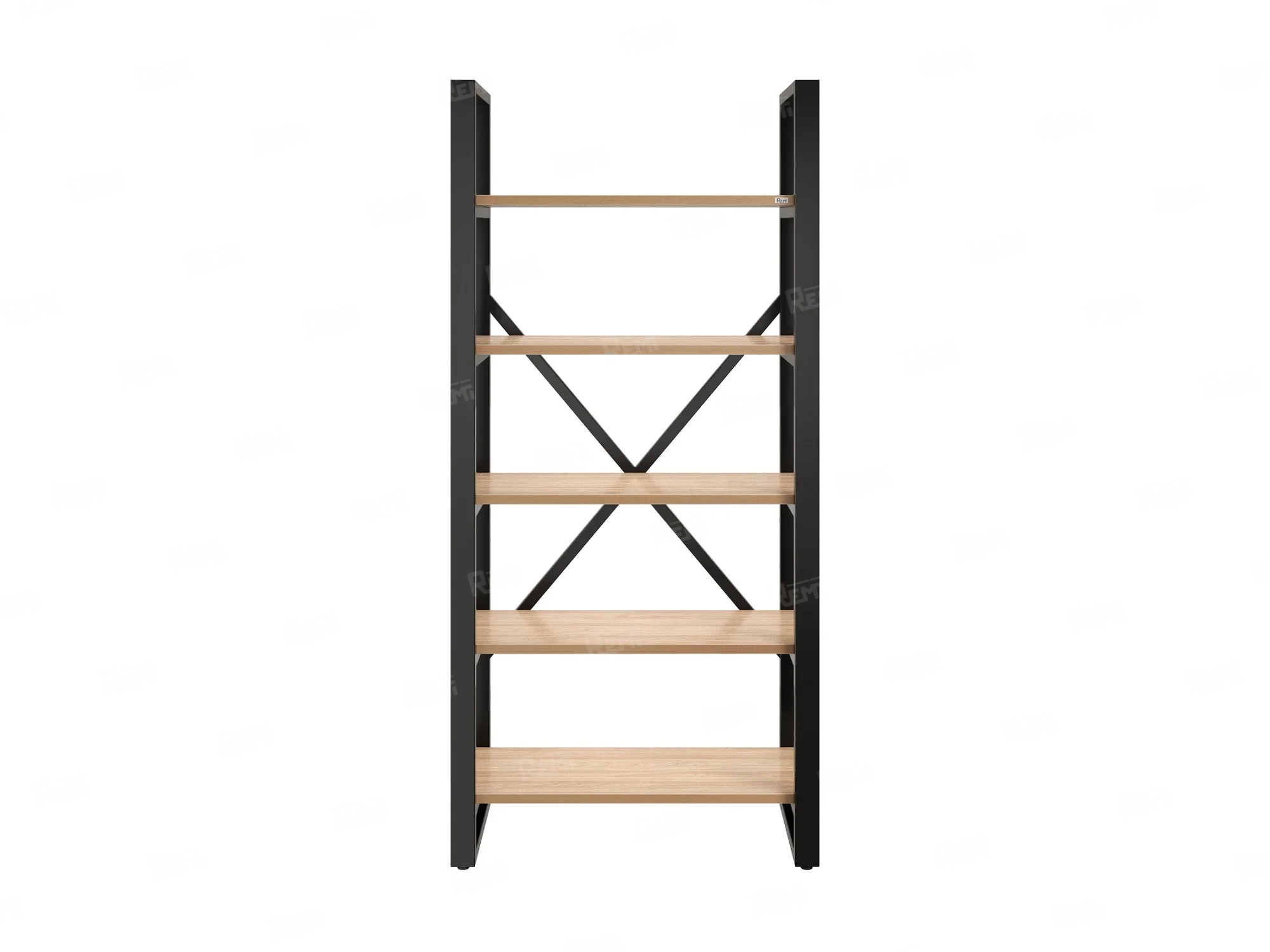 Стеллаж, 5 уровней 900x370x1920 RM130-90x37 Вяз Швейцарский светлый/Черный