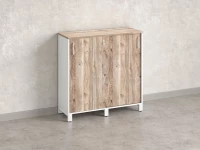 Шкаф-купе низкий, 3 полки 1200x420x1200 RM128-120x42 Дуб Маувелла/Белый