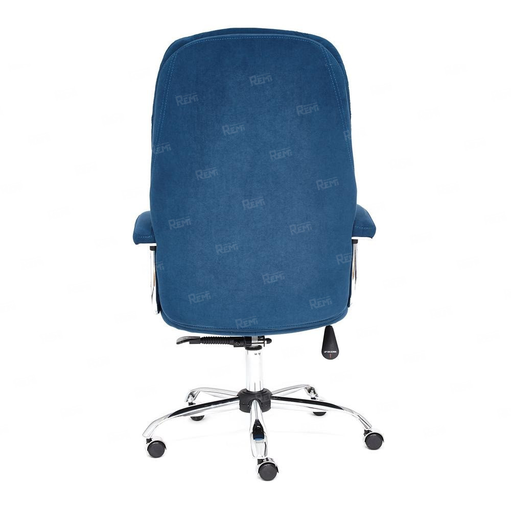 Кресло SOFTY LUX  Синий/Синий, Флок (арт. 13592)