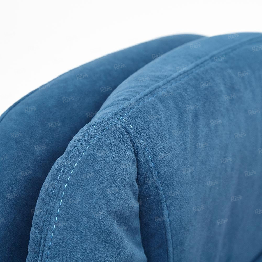 Кресло SOFTY LUX  Синий/Синий, Флок (арт. 13592)