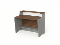 BRL RB081-140х75 Модуль прямой с вырезом, низкий 1400х748х960 Орех Вармия/Серый вулканический