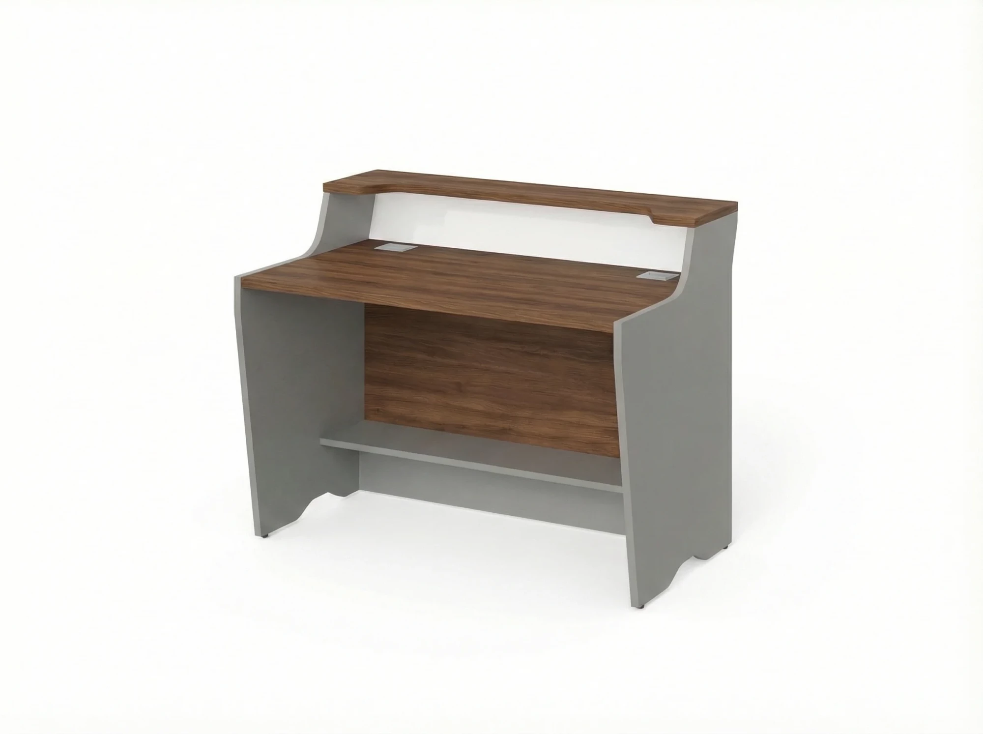 BRL RB081-140х75 Модуль прямой с вырезом, низкий 1400х748х960 Орех Вармия/Серый вулканический