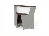 BRL RB080-99х99 Модуль угловой, высокий 994х994х1175 Венге/Серый вулканический