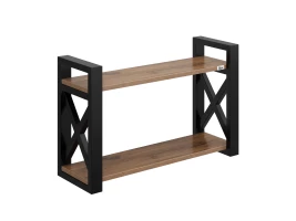 Полка настенная 900x300x500 RM196-90x30 Дуб Юстус/Черный