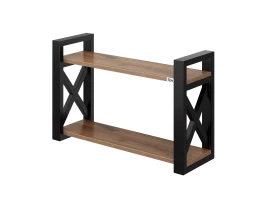 Полка настенная 900x300x500 RM196-90x30 Дуб Юстус/Черный