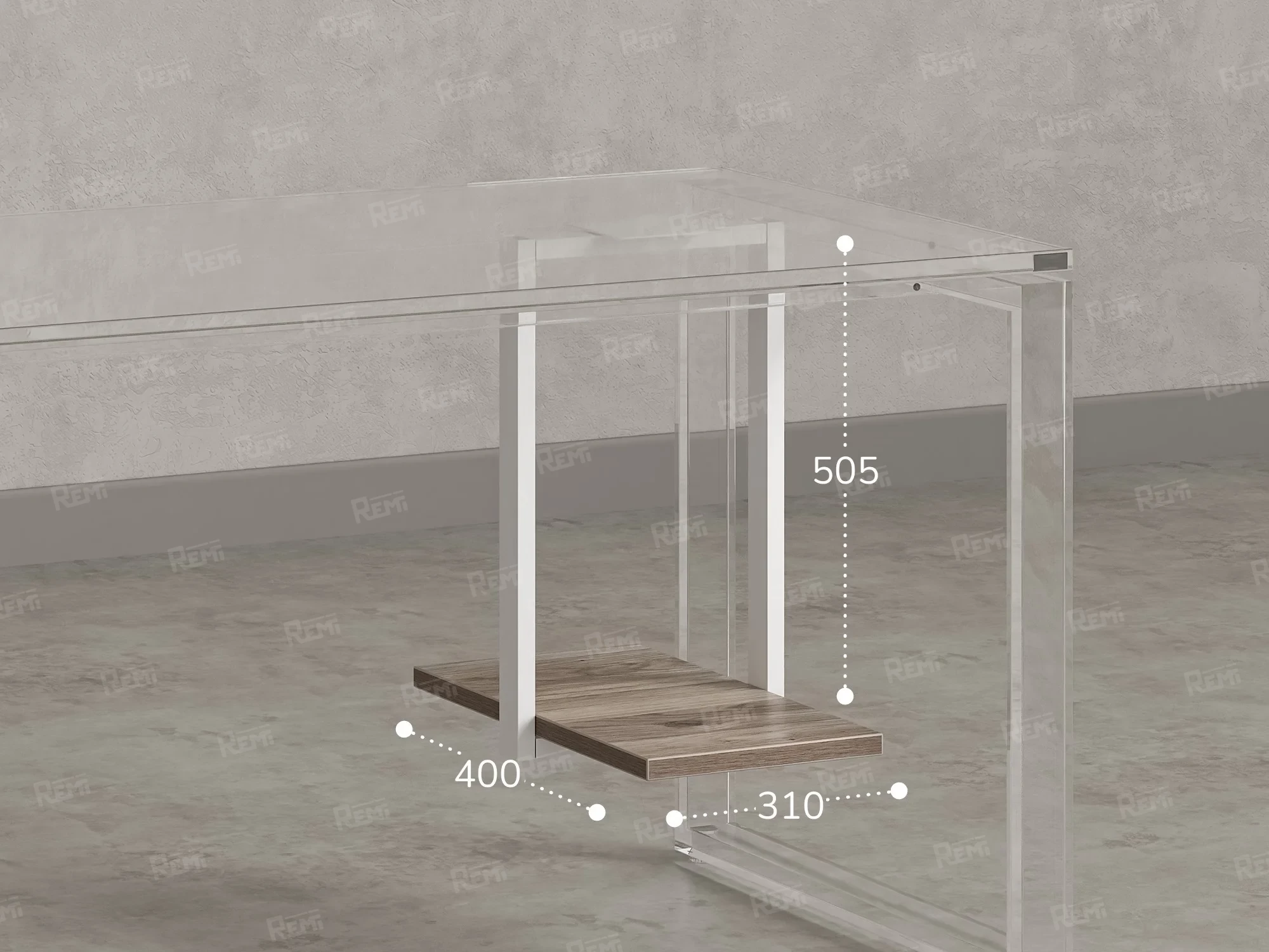 Подставка под системный блок 310x400x505 RM210-31x40 Дуб Маувелла/Белый