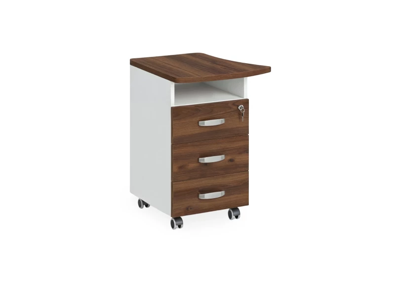 BRL RB086-57х60L Тумба приставная левая 570х600х740 Орех Вармия/Белый