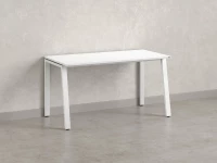 Стол прямой на Л-образных опорах 800x600x750 RM004-8x6 Белый/Белый