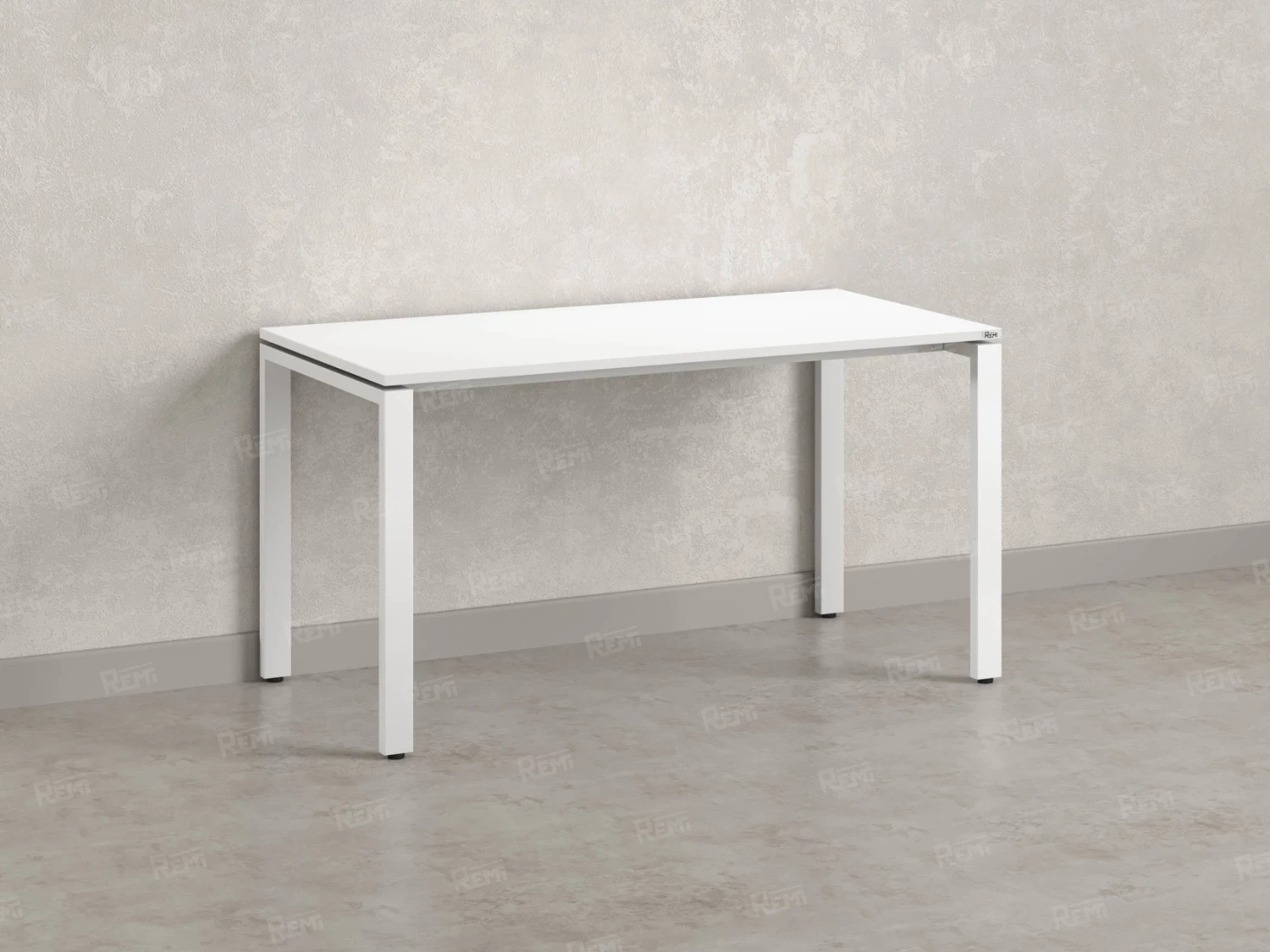Стол прямой на П-образных опорах 2000x700x750 RM001-20x7 Белый/Белый