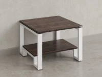 Журнальный стол с полкой 1100x800x550 RM181-11x8 Дуб Апрельский шоколад/Белый