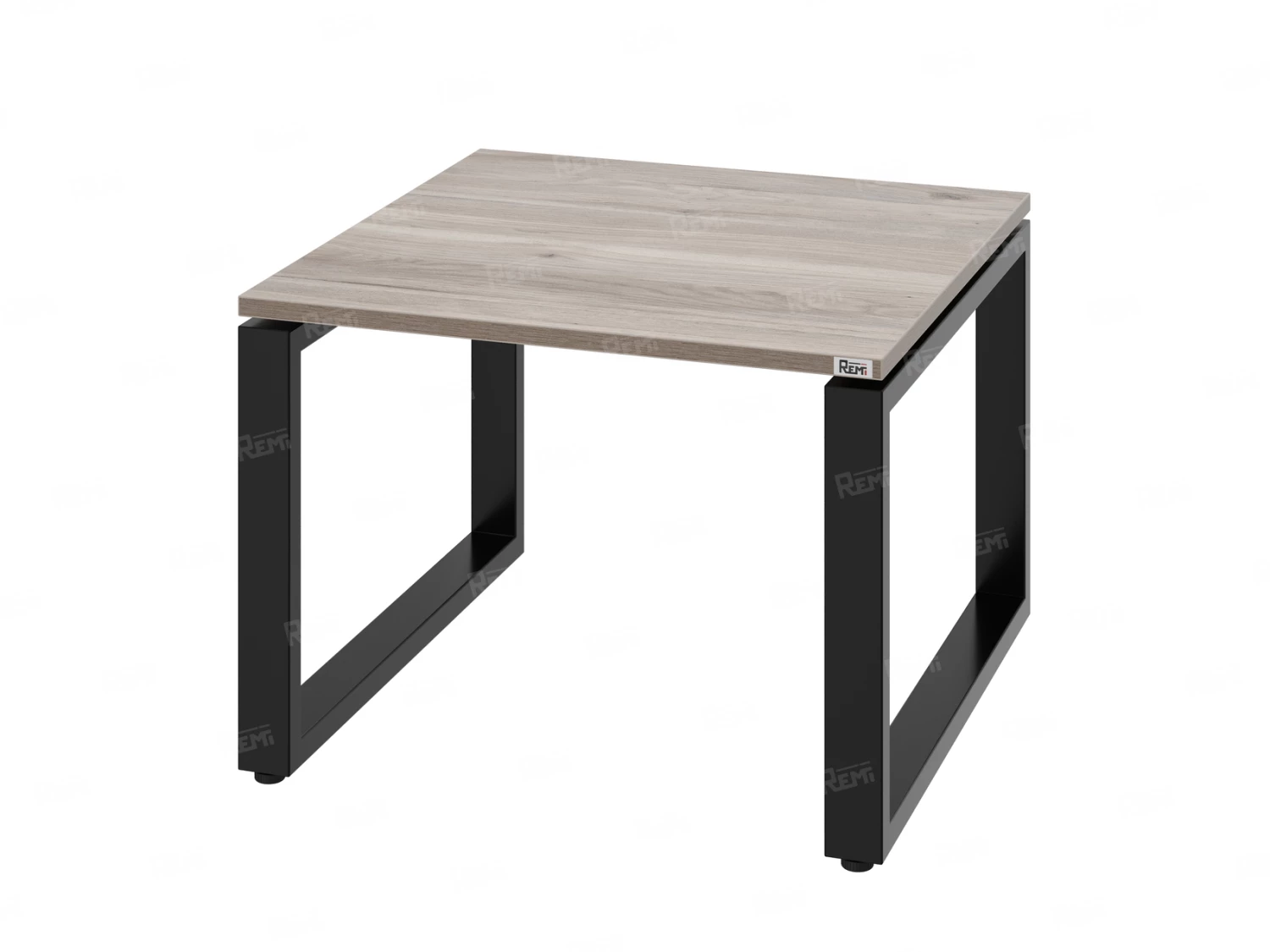 Журнальный стол с полкой 600x600x550 RM182-6x6 Дуб Маувелла/Черный