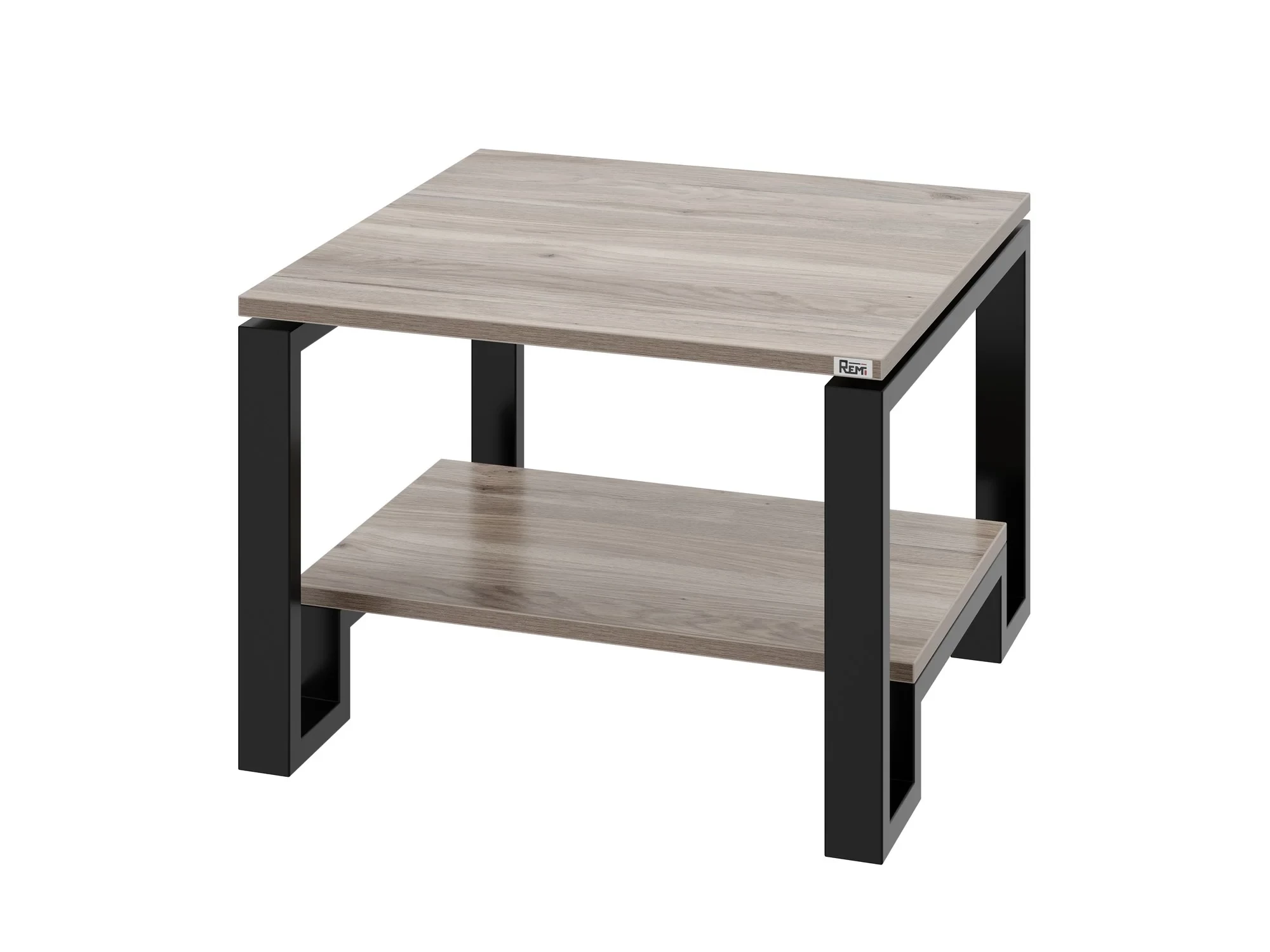 Журнальный стол с полкой 800x700x550 RM181-8x7 Дуб Маувелла/Черный