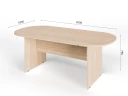 Конференц-стол RLG010 200x100x75 Дуб Сонома, Серия ЛАЙТ | LIGHT