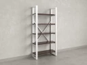 Стеллаж, 5 уровней 900x370x1920 RM130-90x37 Дуб Апрельский шоколад/Белый