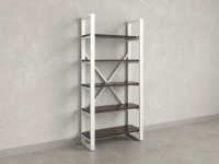 Стеллаж, 5 уровней 900x370x1920 RM130-90x37 Дуб Апрельский шоколад/Белый