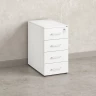 Тумба приставная, 4 ящика 400x700x750 RM121-40x70 Белый/Белый