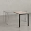 Брифинг прямой, с парящей столешнецей, на П-образном каркасе 1100x800x750 RM070-11x8 Дуб Маувелла/Черный