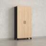 Шкаф распашной, 5 уровней 900x420x1900 RM152-90x41 Вяз Швейцарский светлый/Черный