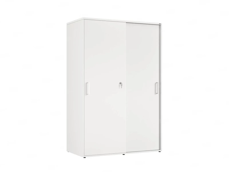 Шкаф-купе, регулируемые опоры, штанга, 1 полка 1200x600x1800 RM164-90x60 Белый/Белый