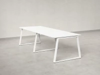 Cтол для переговоров, на A-обазном каркасе 2200x1450x750 RM083-220x145 Белый/Белый