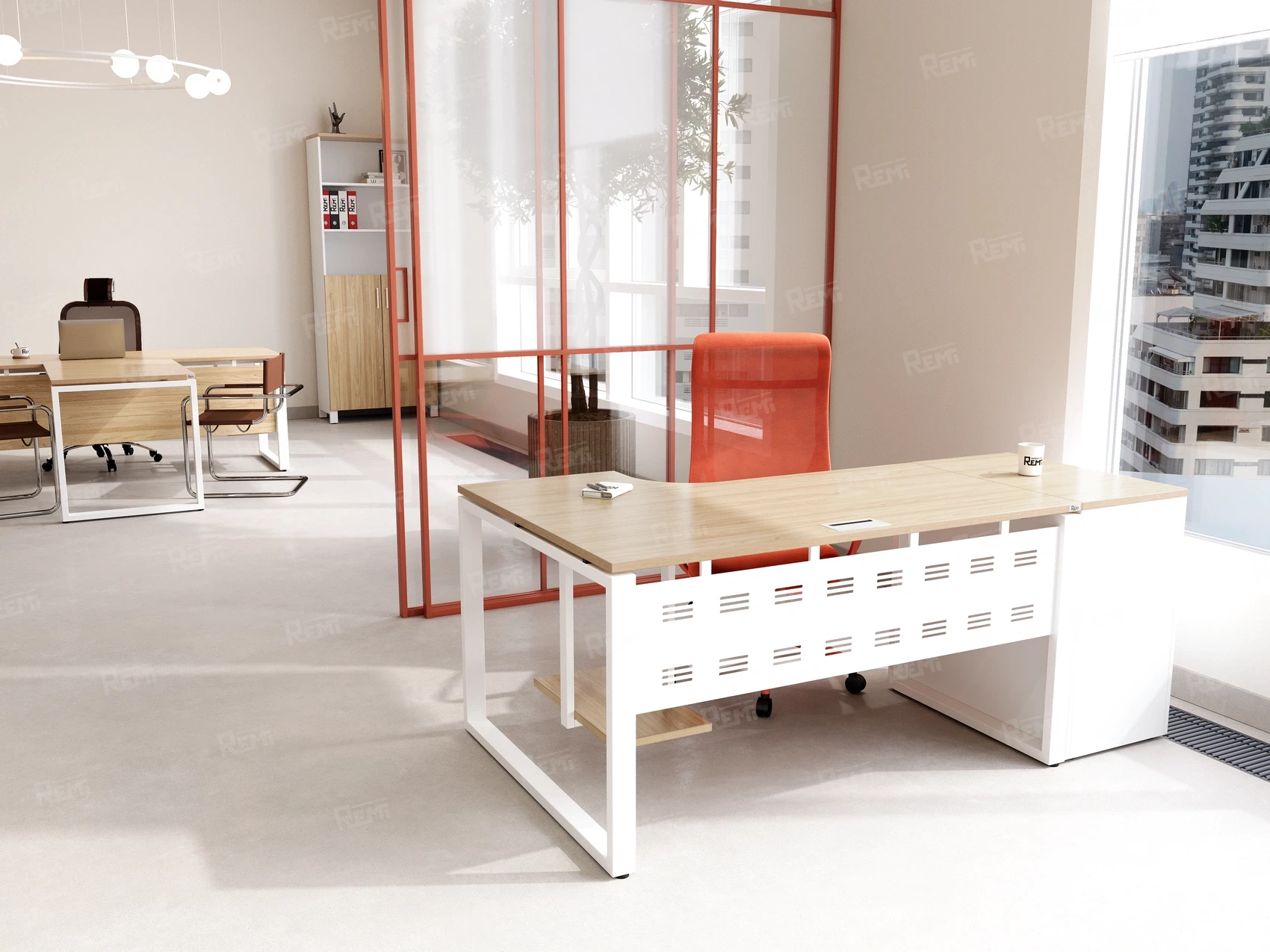 Серия РЕМИ МЕТАЛ | REMI METAL - в цвете: Вяз Швейцарский светлый/Белый