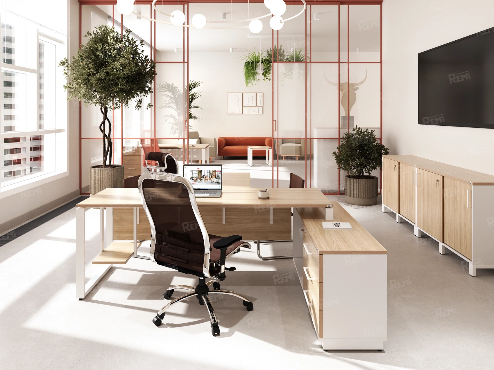 Серия РЕМИ МЕТАЛ | REMI METAL - в цвете: Вяз Швейцарский светлый/Белый