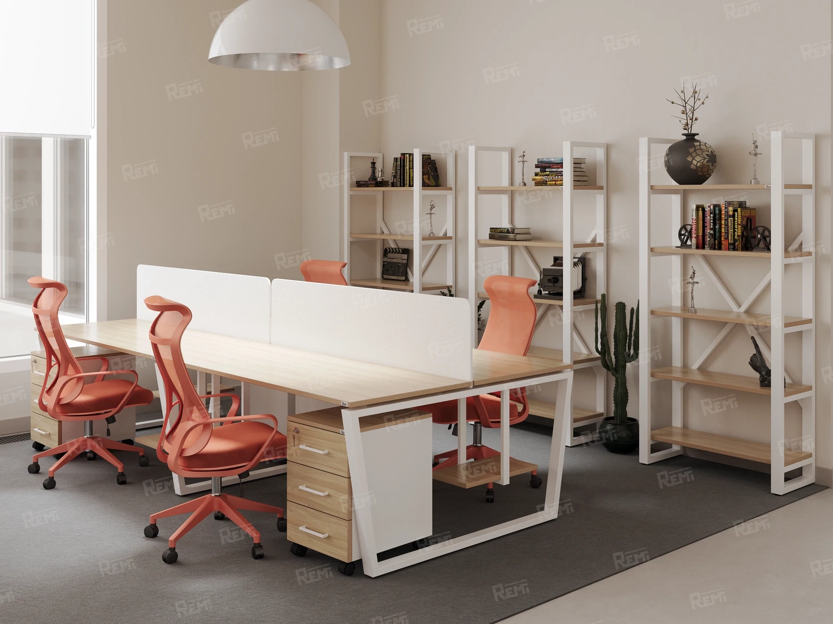 Серия РЕМИ МЕТАЛ | REMI METAL - в цвете: Вяз Швейцарский светлый/Белый