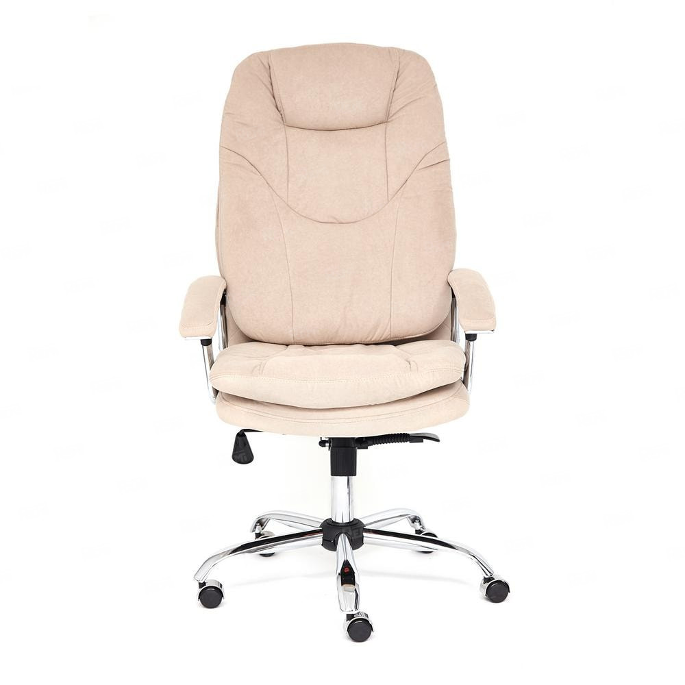 Кресло SOFTY LUX  Бежевый/Бежевый, Флок (арт. 13593)