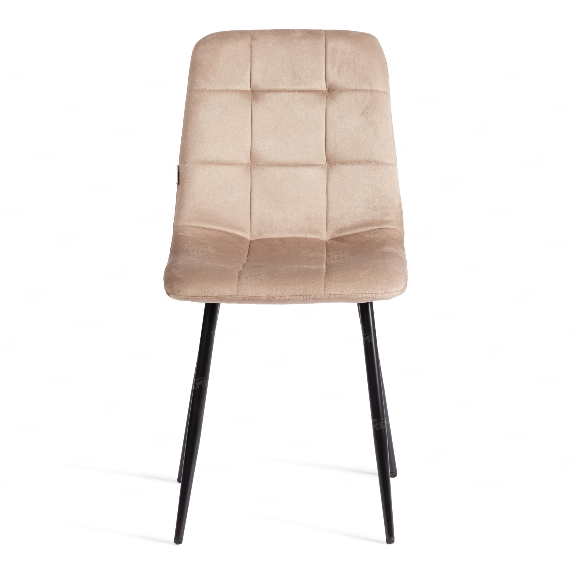 Стул CHILLY (mod. JSC-220) Бежевый/Черный, Велюр (арт. 24279)