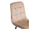 Стул CHILLY (mod. JSC-220) Бежевый/Черный, Велюр (арт. 24279)