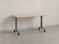 Стол складной, мобильный 1400x600x750 RM011-14x6 Дуб Маувелла/Серый