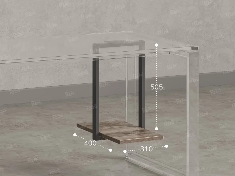 Подставка под системный блок 310x400x505 RM210-31x40 Дуб Маувелла/Серый
