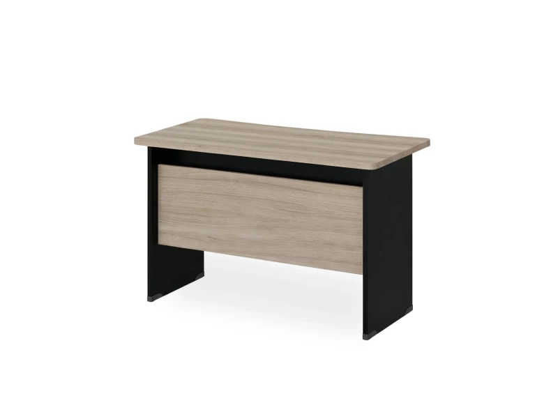 BRL RB001-120х65 Стол прямой с вогнутой столешницей 650 мм 1200х650х740 Шорвуд/Черный