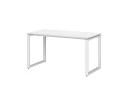 Стол прямой на O-образных опорах 1000x600x750 RM002-10x6 Белый/Белый