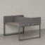 Бенч-система, 2 рабочих места, 5 тканевых экранов 1400x1400x750 RM169-3-14x14 Дуб Маувелла/Серый