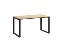 Стол прямой на O-образных опорах 1800x700x750 RM002-18x7 Вяз Швейцарский светлый/Черный