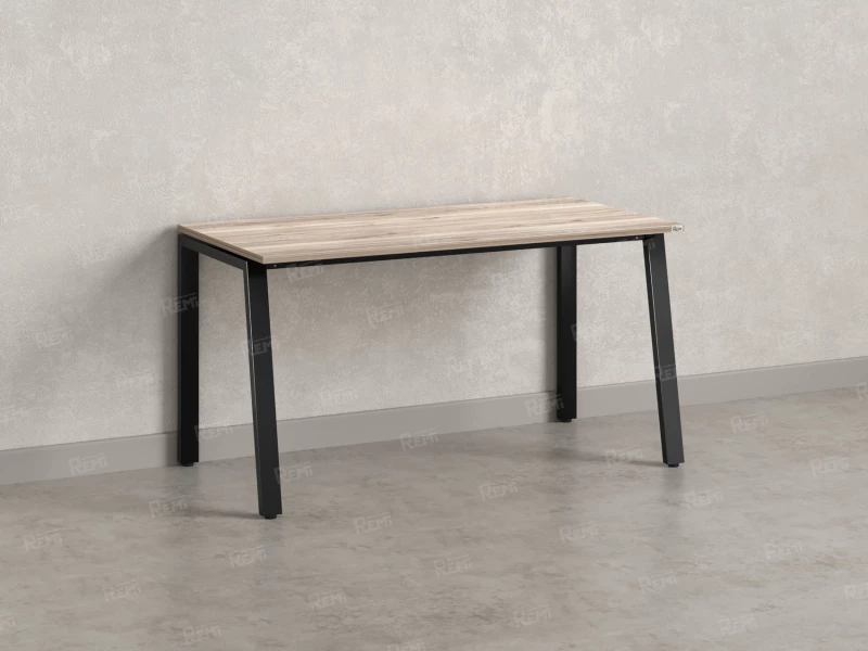 Стол прямой на Л-образных опорах 1200x700x750 RM004-12x7 Дуб Маувелла/Черный