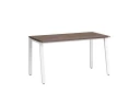 Стол прямой на Л-образных опорах 1600x800x750 RM004-16x8 Дуб Апрельский шоколад/Белый