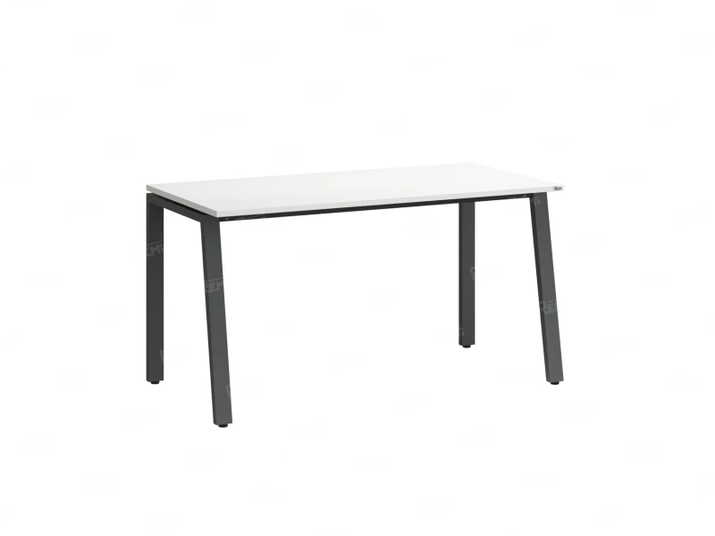Стол прямой на Л-образных опорах 800x600x750 RM004-8x6 Белый/Серый