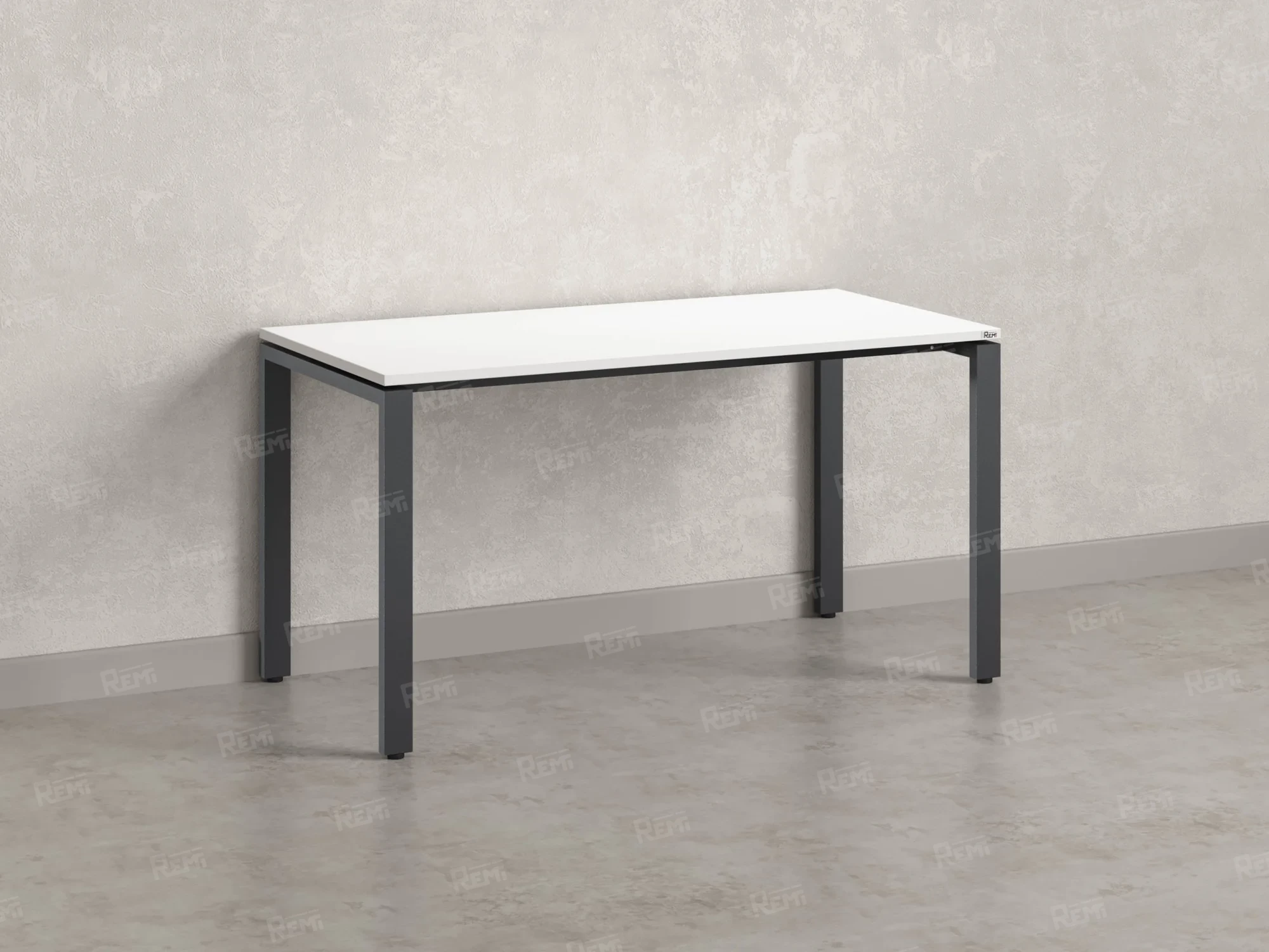 Стол прямой на П-образных опорах 2000x700x750 RM001-20x7 Белый/Серый