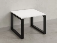 Журнальный стол с полкой 1200x700x550 RM182-12x7 Белый/Черный