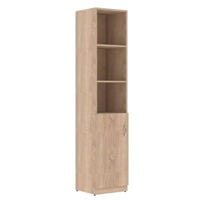 Шкаф узкий, RE096 З/С ХДФ 39,9x42x197 см Акация светлый/Акация светлый, Серия Еврова | Europe