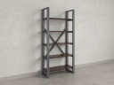 Стеллаж, 5 уровней 900x370x1920 RM130-90x37 Дуб Апрельский шоколад/Серый
