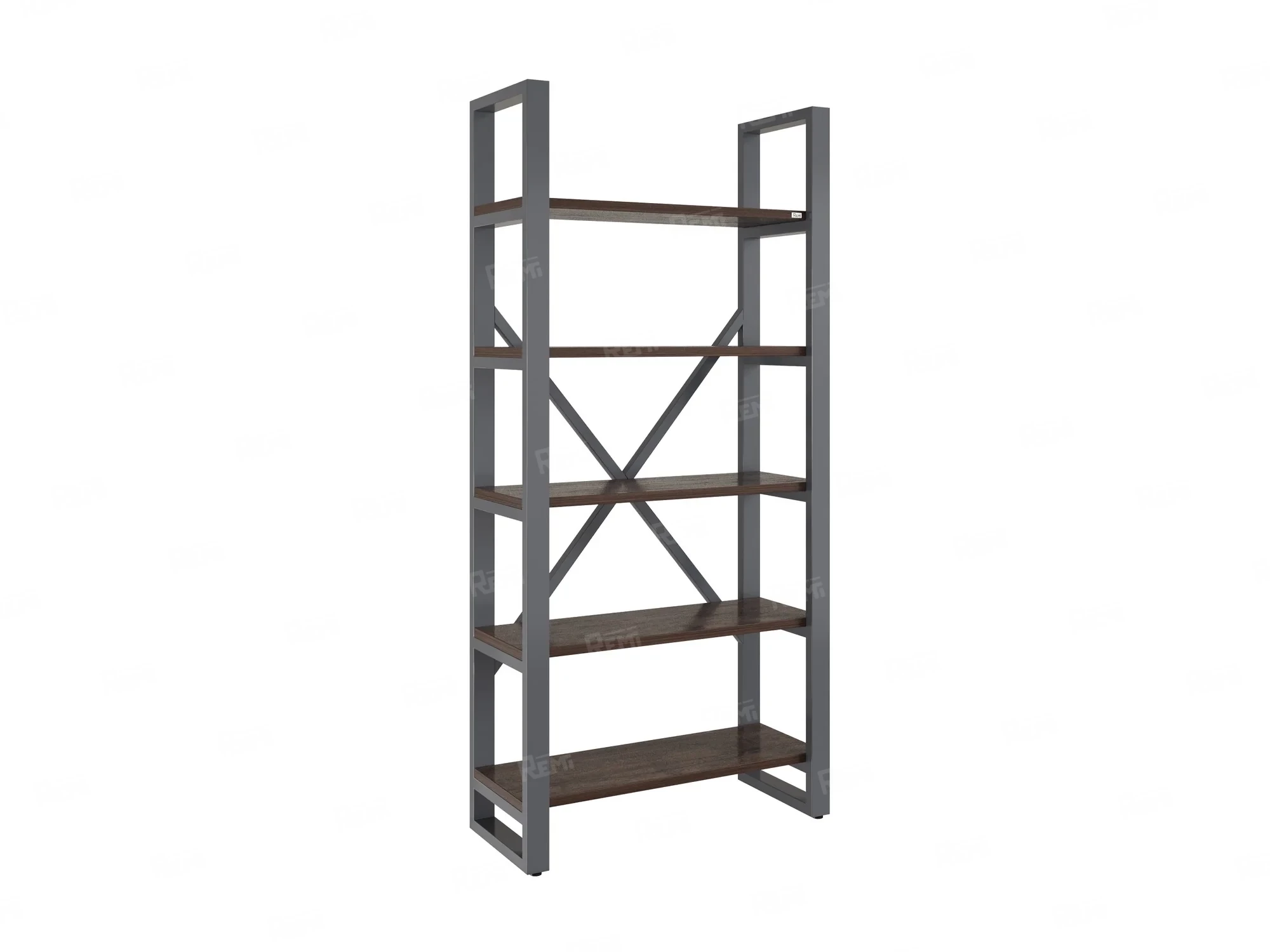 Стеллаж, 5 уровней 900x370x1920 RM130-90x37 Дуб Апрельский шоколад/Серый