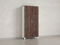 Шкаф распашной, 5 уровней 900x420x1900 RM152-90x41 Дуб Апрельский шоколад/Белый