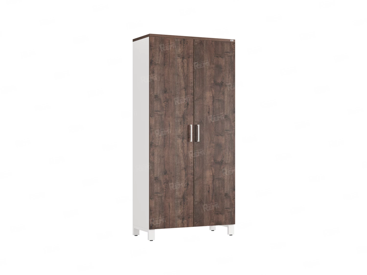 Шкаф распашной, 5 уровней 900x420x1900 RM152-90x41 Дуб Апрельский шоколад/Белый